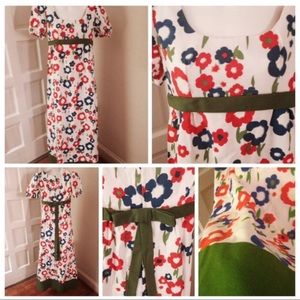 Handmade vintage retro maxi dress